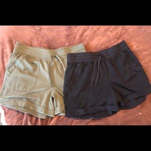 Two pairs of old navy active shorts